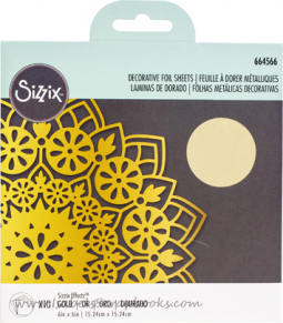 Sizzix-Decorative Foil Sheets - Gold